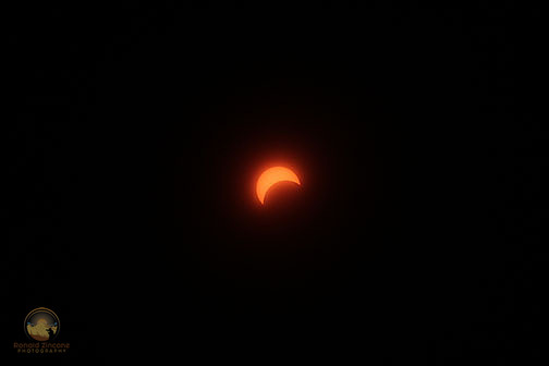 66% Partial solar eclipse over Rhode Island on August 21, 2017 copyright ronaldzinconephotography