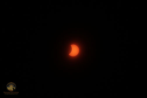 66% Partial solar eclipse over Rhode Island on August 21, 2017 copyright ronaldzinconephotography