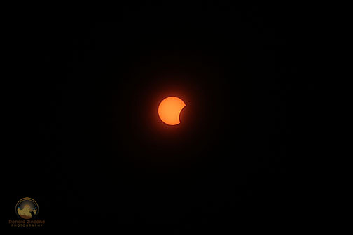 66% Partial solar eclipse over Rhode Island on August 21, 2017 copyright ronaldzinconephotography