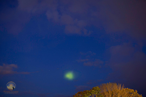 Barium vapor from Black Blant X11 rocket launch no1 copyright ronaldzinconephotography