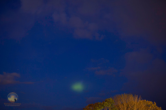 Barium vapor from Black Blant X11 rocket launch no2 copyright ronaldzinconephotography