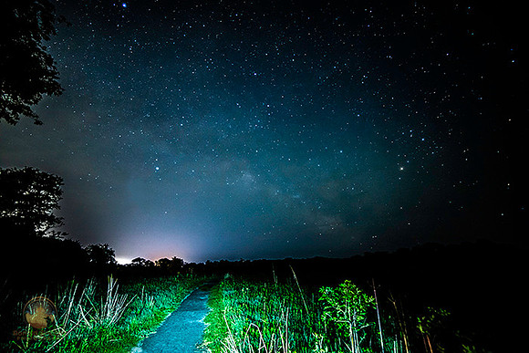 summer milky way over Trustom Wildlife Refuge copyright ronaldzinconephotography