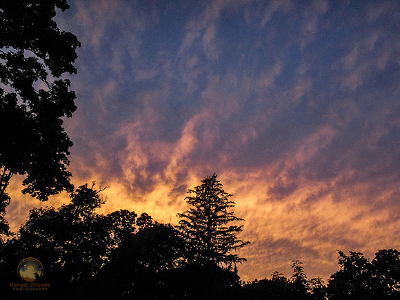 Hurricane Lee Sunset over North Kingstown copyright ronaldzinconephotography