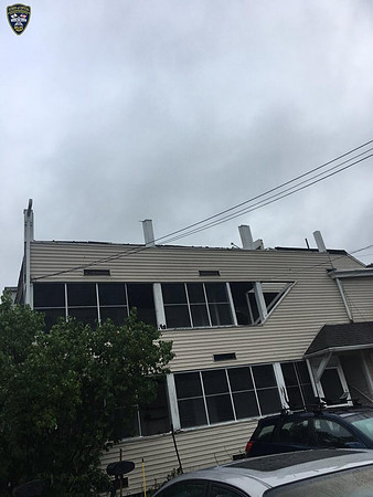 Storm damaged was mainly isolated to a section of Main Street, Warren Street and Ephraims Way.