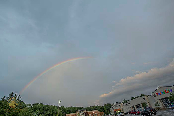 Double rainbow over Warwick, RI copyright ronaldzinconephotography
