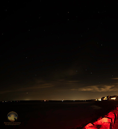 Ursa Major (big dipper) over Gooseberry Island, Westport, MA copyright ronaldzinconephotography