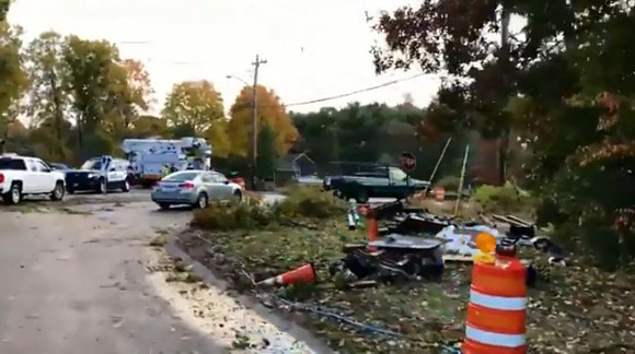 More damage from Norton, Massachusetts.