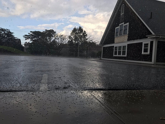 Small hail in Little Compton, RI
