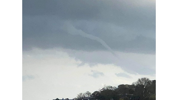 Possible water spout over Newport, RI