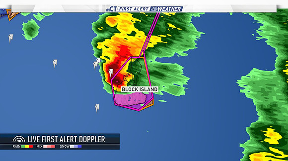 Tornado Warning issued for Block Island