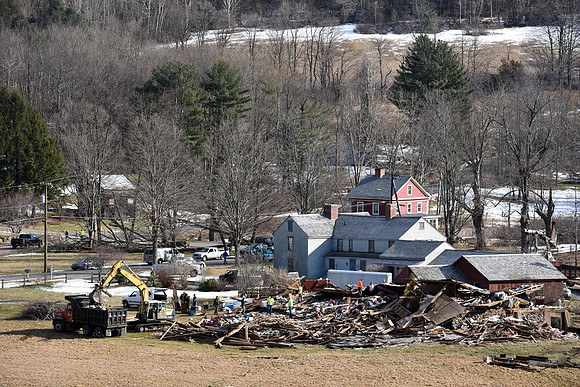 ‘GONE’: John Maggs’ barn, a town landmark, was destroyed in the tornado