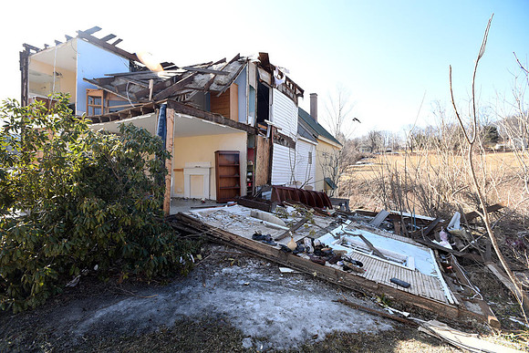 A home on Whately Rd was destroyed