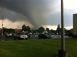 The EF3 tornado that struck Springfield, Massachusetts