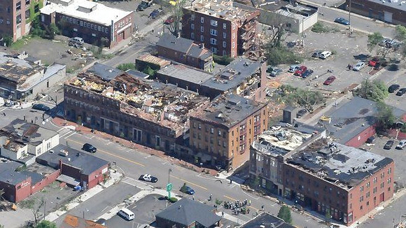 Springfield Main Street businesses damaged by the tornado late Wednesday afternoon