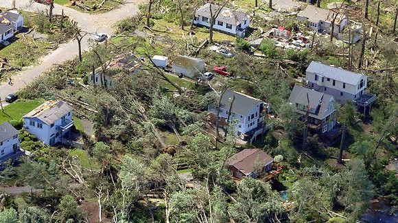 Springfield area homes damaged by the tornado late Wednesday afternoon.