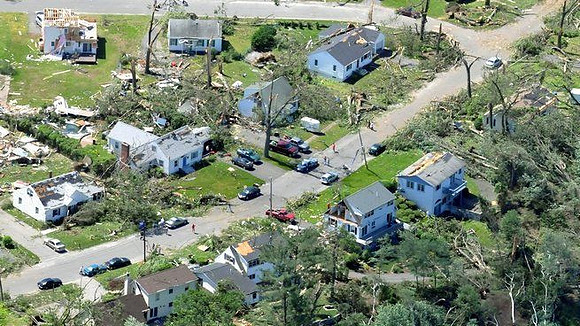 Springfield area homes damaged by the tornado late Wednesday afternoon.