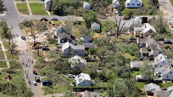 Springfield area homes damaged by the tornado late Wednesday afternoon.