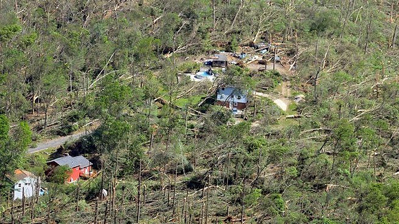 Monson area buildings damaged by the tornado late Wednesday afternoon
