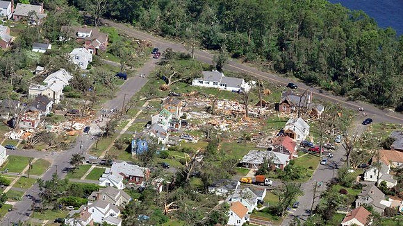 Monson area buildings damaged by the tornado late Wednesday afternoon.