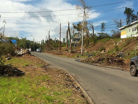 A look down Monson's Ely Road in June 2011.