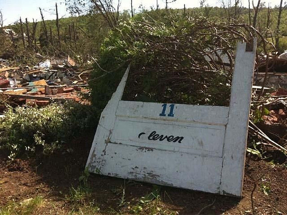 A look at the devastation left by the tornado.