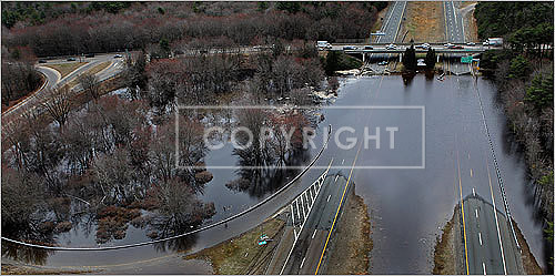 A closed Route 140 in East Freetown.
