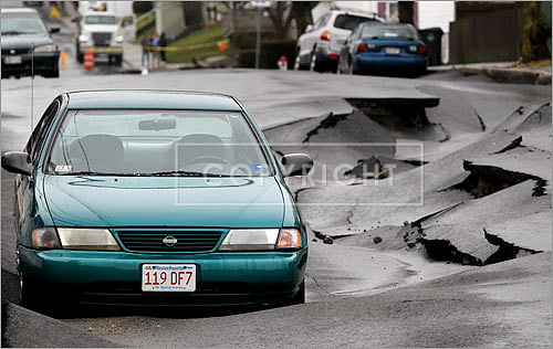 A massive sinkhole opened in Fall River