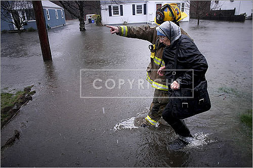Firefighters also evacuated Tina Galoski from her home on Fordson Avenue.