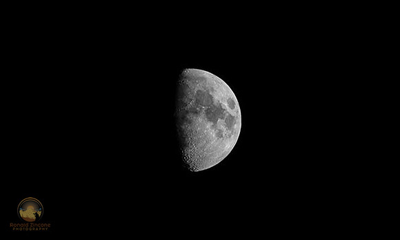 First Quarter Moon copyright ronaldzinconephotography