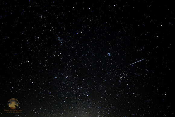 Iridium flare satellite over frosty drew copyright ronaldzinconephotography