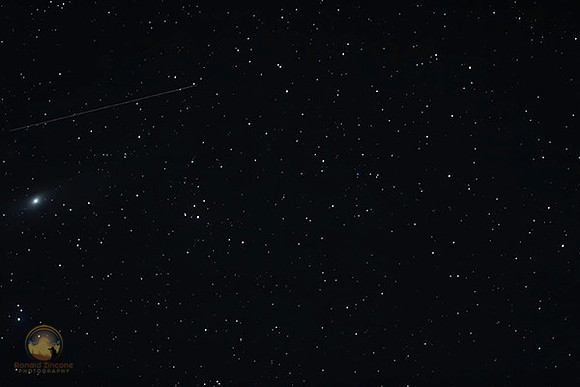 M31 and Satellite over Arcadia Maine copyright ronaldzinconephotography