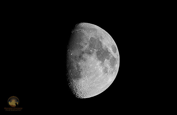 First Quarter Moon copyright ronaldzinconephotography