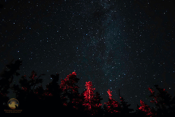 summer milky way M31 Casseopia over Bass Harbor Arcadia Maine copyright ronaldzinconephotography