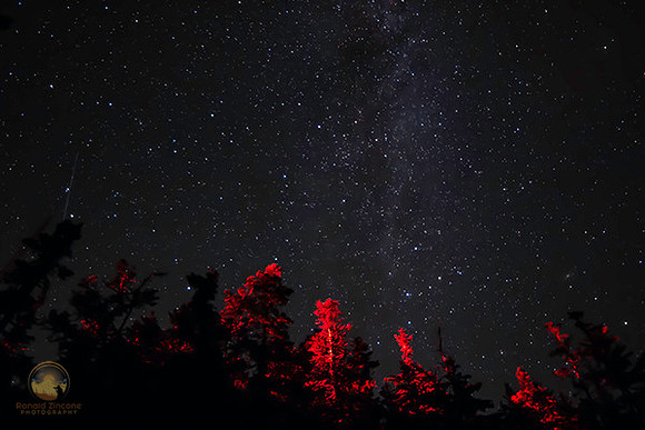 summer milky way M31 Casseopia and Satellite over Bass Harbor copyright ronaldzinconephotography