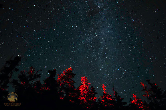 summer milky way M31 Casseopia and Satellite over Bass Harbor copyright ronaldzinconephotography
