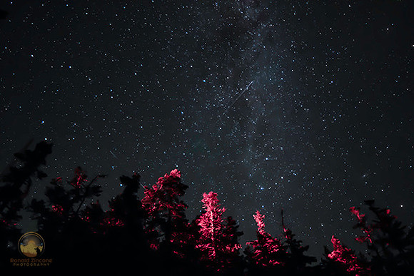 summer milky way M31 Casseopia and Satellites over Bass Harbor copyright ronaldzinconephotography