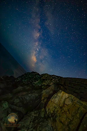 summer milky way over Otter Point, Arcadia, Maine copyright ronaldzinconephotography