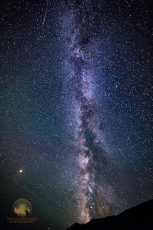 summer milky way satellite and Mars over Arcadia Maine copyright ronaldzinconephotography