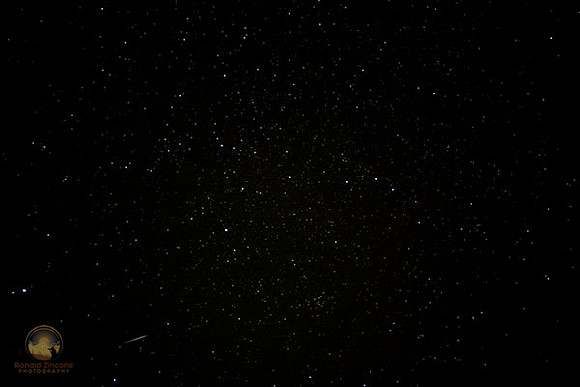Ursa Major and meteor over North Conway, NH copyright ronaldzinconephotography