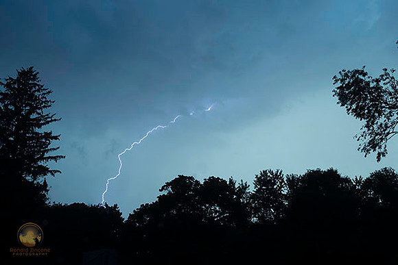 Lightning over North Kingstown, RI copyright ronaldzinconephotography
