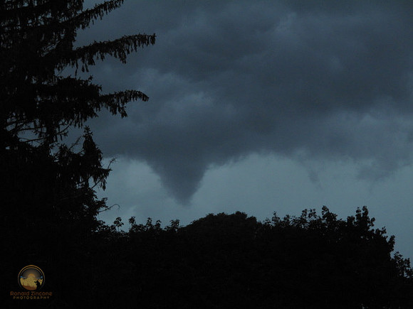 Possible funnel cloud over North Kingstown, RI copyright ronaldzinconephotography
