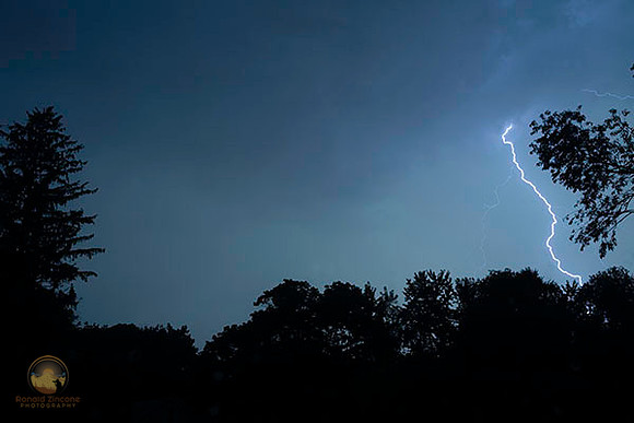 Lightning over North Kingstown, RI copyright ronaldzinconephotography