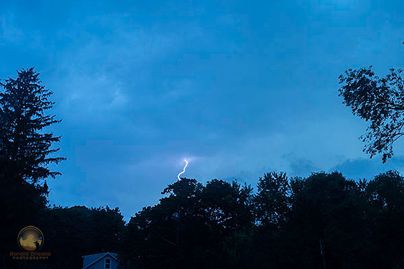 Lightning over North Kingstown, RI copyright ronaldzinconephotography