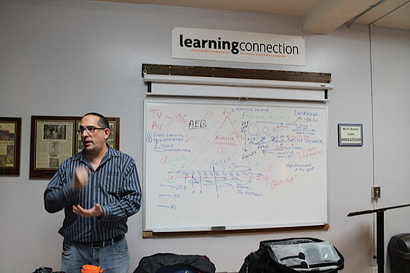 Ronald Zincone teaching at the Learning Connection