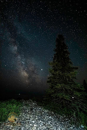 Summer Milky Way and Jupiter over Seawall Beach, Arcadia, Maine copyright ronaldzinconephotography