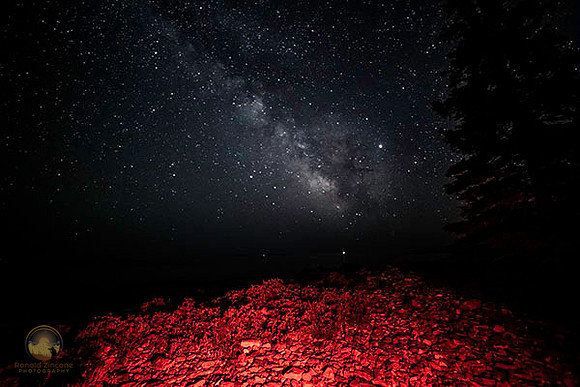 summer Milky Way over Seawall Beach, Arcadia, Maine