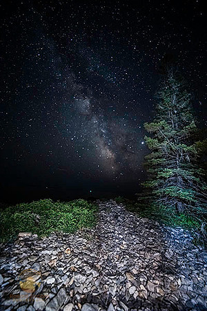 summer Milky Way over Seawall Beach, Arcadia, Maine