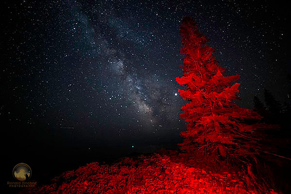 summer Milky Way over Seawall Beach, Arcadia, Maine