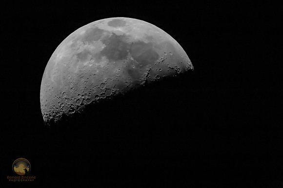 First Quarter Moon copyright ronaldzinconephotography