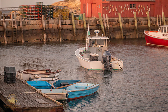 Motif #1 with boats at Rockport, MA  copyright ronaldzinconephotography